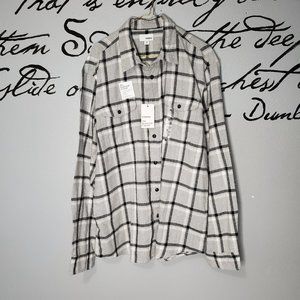 NWT Sonoma Super Soft Men's Flannel Button Down Shirt, XL